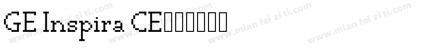 GE Inspira CE字体转换